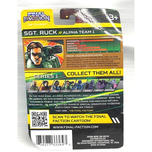 Final Faction Alpha Team 1 Sergeant Ruck Action Figure - Picture 4 of 5